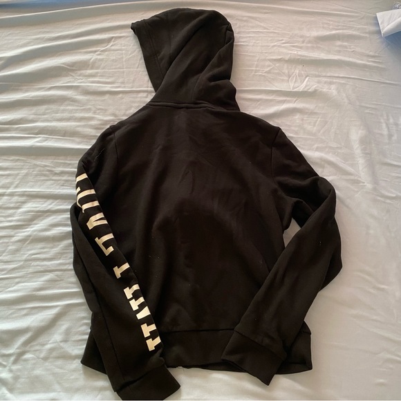 Pink Black Zip Up Hoodie - Picture 2 of 3